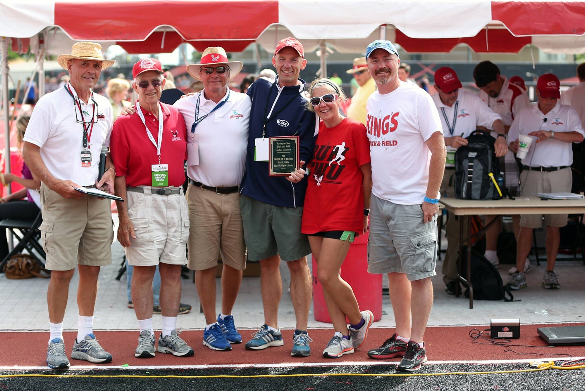 Q.You were awarded the Washington State Track and Field Coaches Association Contributor Award in 2003 and 2014 because of your involvement with the WIAA State Track and Field Championships. What inspired you to want to lend a helping hand?